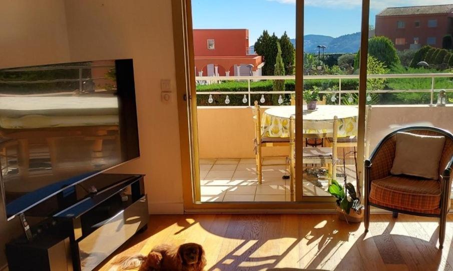 Chambre Lit 2 Personnes Dans Appartement Du Logeur Mandelieu La Napoule Bagian luar foto